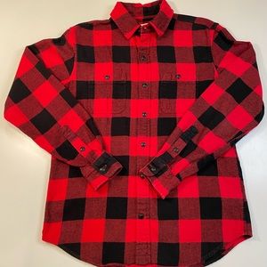 GAP Standard Fit Mens Size CS Button Down Shirt Buffalo Plaid Cotton Collared